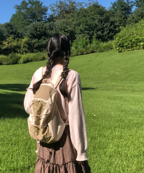 Cottage backpack_vintage rose