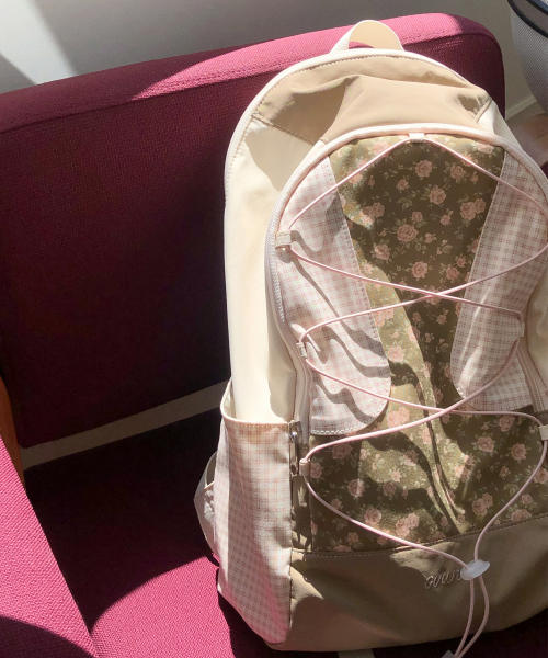 Cottage backpack_vintage rose