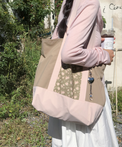 Classic fabric bag_vintage rose