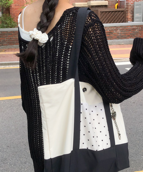 Classic fabric bag_heart