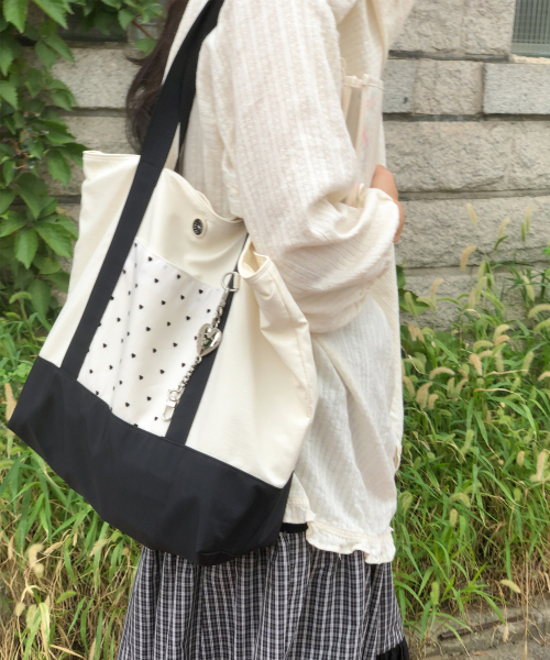 Classic fabric bag_heart