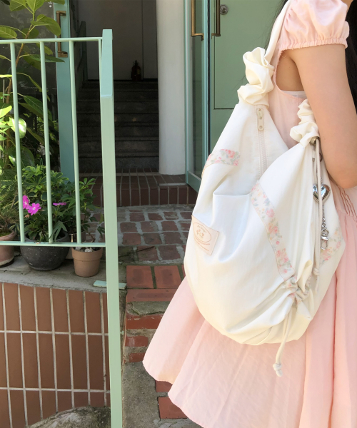 Floweret wrinkle bag_flora