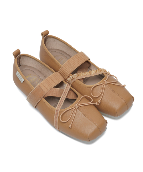 BANDING BALLET FLATS(LEATHER) - 4 colors