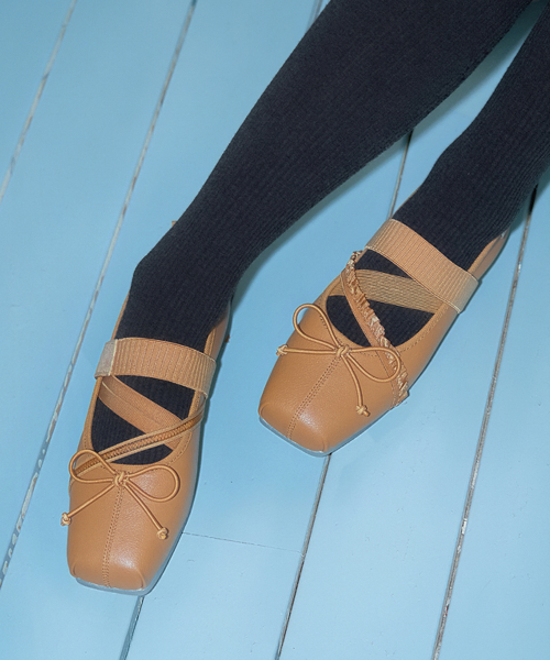 BANDING BALLET FLATS(LEATHER) - 4 colors