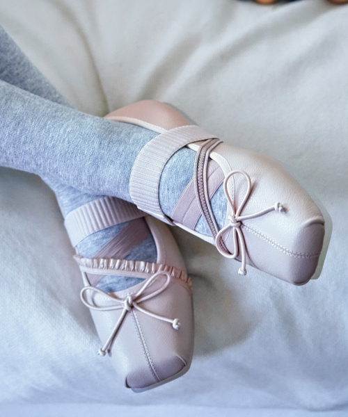 BANDING BALLET FLATS(LEATHER) - 4 colors