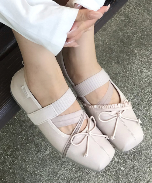 BANDING BALLET FLATS(LEATHER) - 4 colors