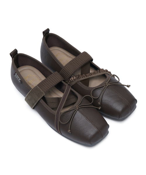 BANDING BALLET FLATS(LEATHER) - 4 colors