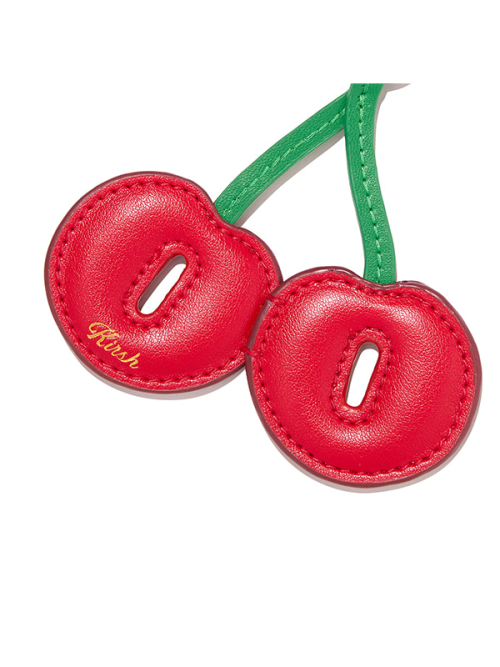 CHERRY GLASSES HOLDER KEYRING(RED)