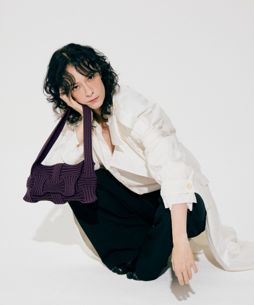 Bow Flap Bag Deep Purple