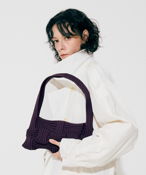 Bow Flap Bag Deep Purple