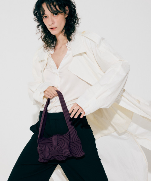 Bow Flap Bag Deep Purple
