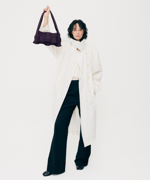 Bow Flap Bag Deep Purple