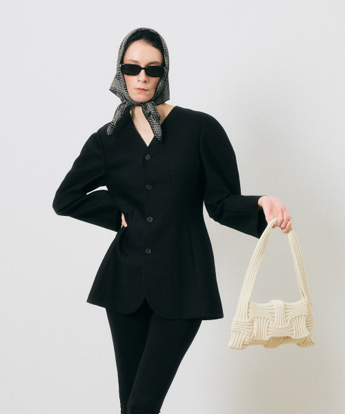 Bow Flap Bag Ivory