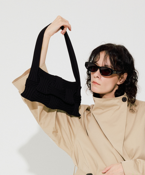 Bow Flap Bag Black