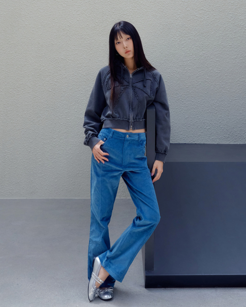WOMAN CORDUROY BOOTS CUT PANTS