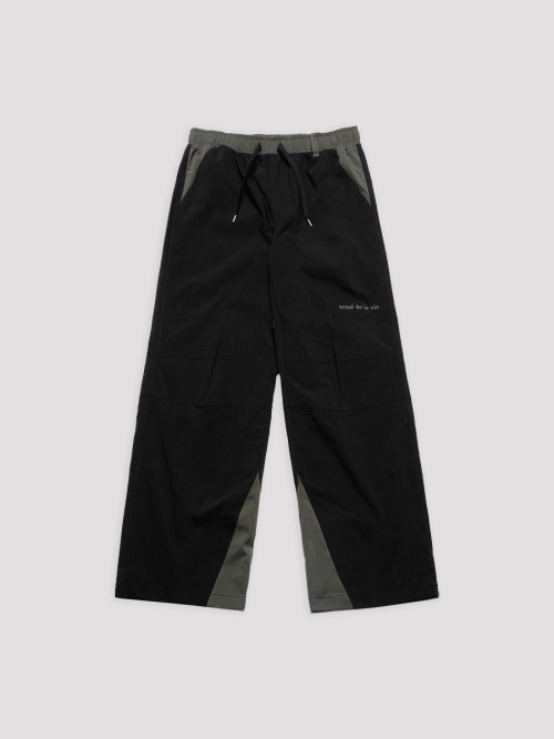 NYLON COLOR BLOCK JOGGER PANTS