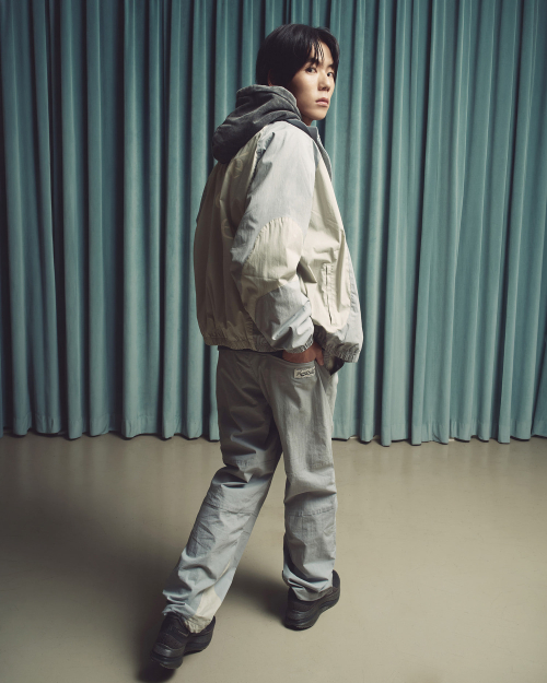 NYLON COLOR BLOCK JOGGER PANTS