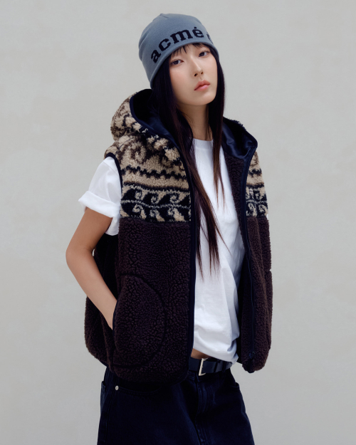 WOMAN FLEECE HOODIE VEST