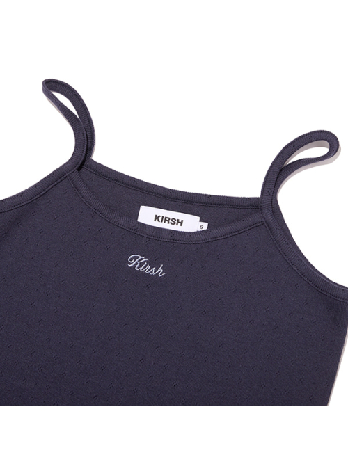 POINTELLE CARDIGAN & SLEEVELESS SET(DARK NAVY)