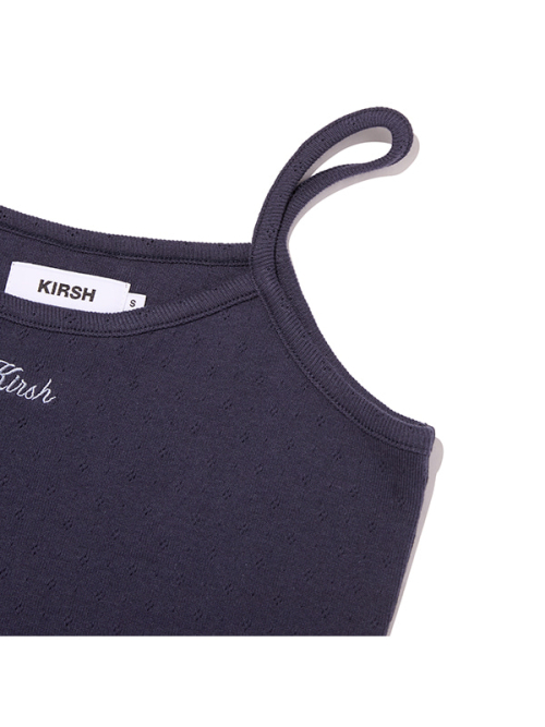 POINTELLE CARDIGAN & SLEEVELESS SET(DARK NAVY)