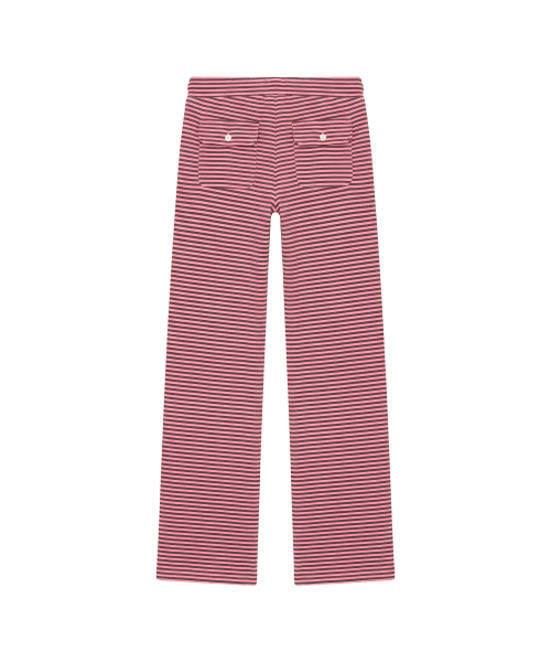 마고 로우라이즈 스트라이프 팬츠_핑크 & 퍼플 Margo Low-Rise Stripe Pants_Pink & Purple