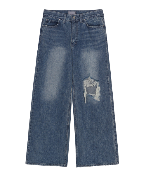 VINTAGE WASHED WIDE DENIM PANTS_BLUE