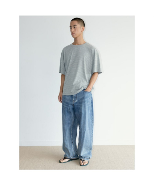 [Unisex] Classic Stripe TShirt Grey (TA6742U023)