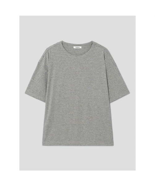[Unisex] Classic Stripe TShirt Grey (TA6742U023)