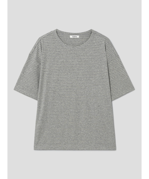 [Unisex] Classic Stripe TShirt Grey (TA6742U023)