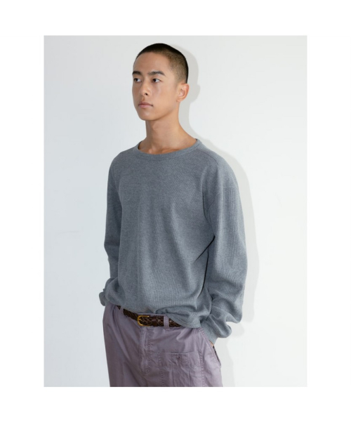 [Unisex] 90S Waffle Top Grey (TA6741U013)