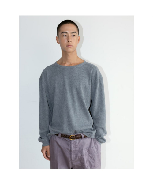 [Unisex] 90S Waffle Top Grey (TA6741U013)