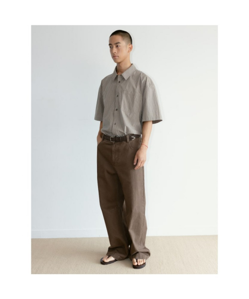 [Unisex] Sidogras HSleeve Shirt Brown (TA6765U01D)