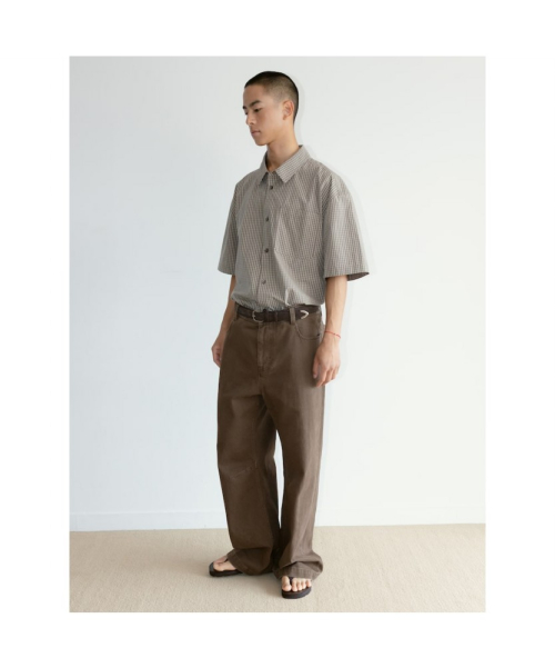 [Unisex] Sidogras HSleeve Shirt Brown (TA6765U01D)