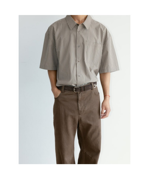 [Unisex] Sidogras HSleeve Shirt Brown (TA6765U01D)