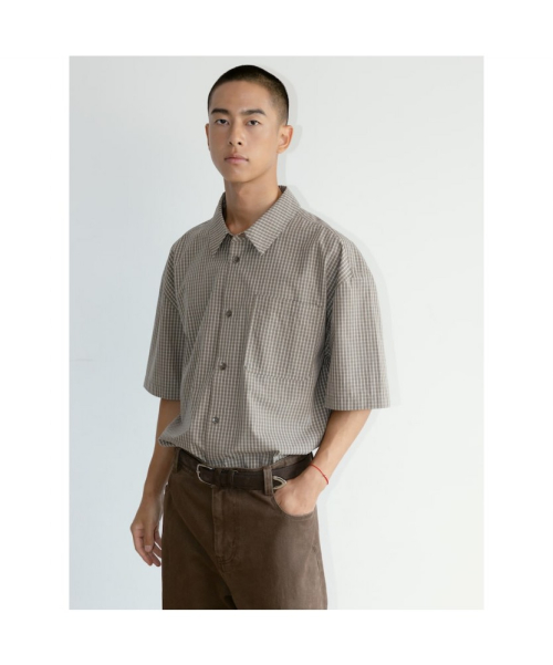 [Unisex] Sidogras HSleeve Shirt Brown (TA6765U01D)
