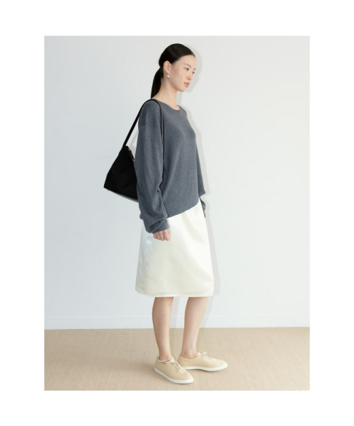 [Unisex] Cash Round Knit Top Grey (TA6751U023)