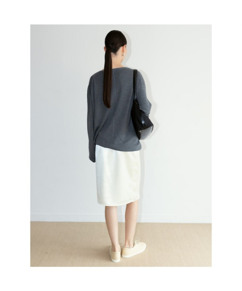 [Unisex] Cash Round Knit Top Grey (TA6751U023)