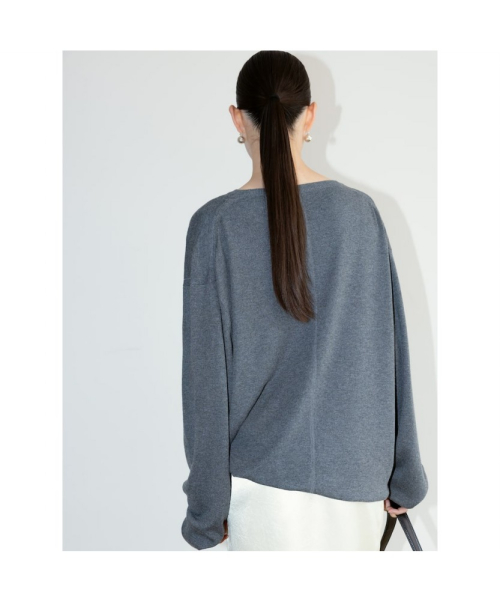 [Unisex] Cash Round Knit Top Grey (TA6751U023)