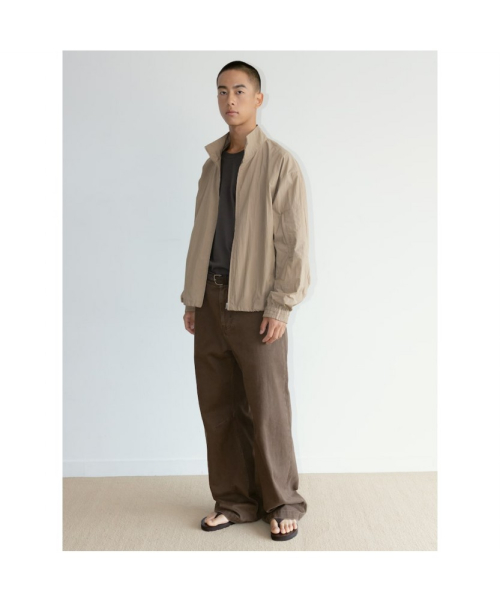 [Unisex] Classic Nylon Jumper Beige (TA6739U02A)