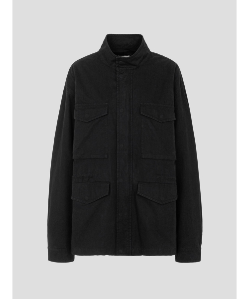 [Unisex] Wahsed Field Jacket Black (TA6739U045)