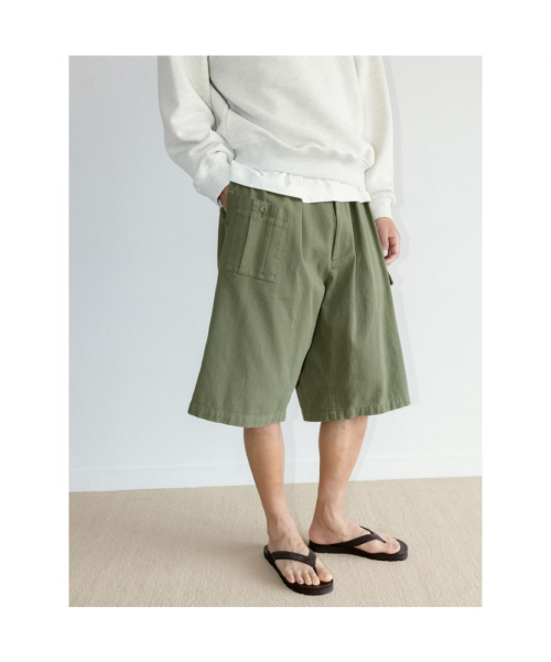 [Unisex] Carpenter Bermuda Pants Khaki (TA6725U01H)