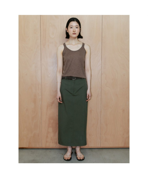 Asti H Line Skirt Khaki (TA6427A05H)