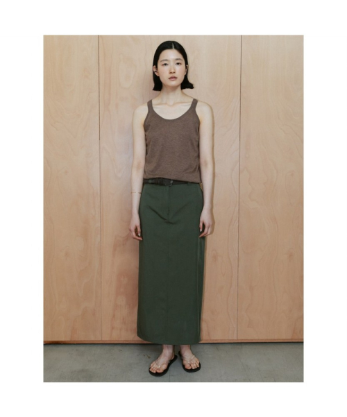 Asti H Line Skirt Khaki (TA6427A05H)