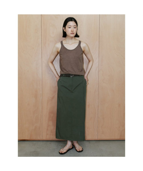 Asti H Line Skirt Khaki (TA6427A05H)