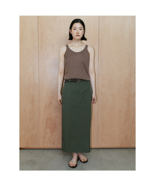 Asti H Line Skirt Khaki (TA6427A05H)