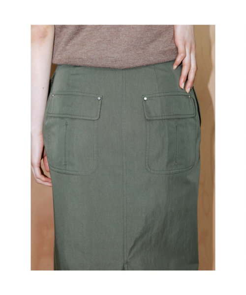 Asti H Line Skirt Khaki (TA6427A05H)