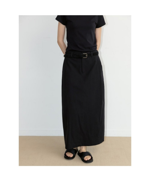 H Line Tuck Skirt Black (TA6727A095)