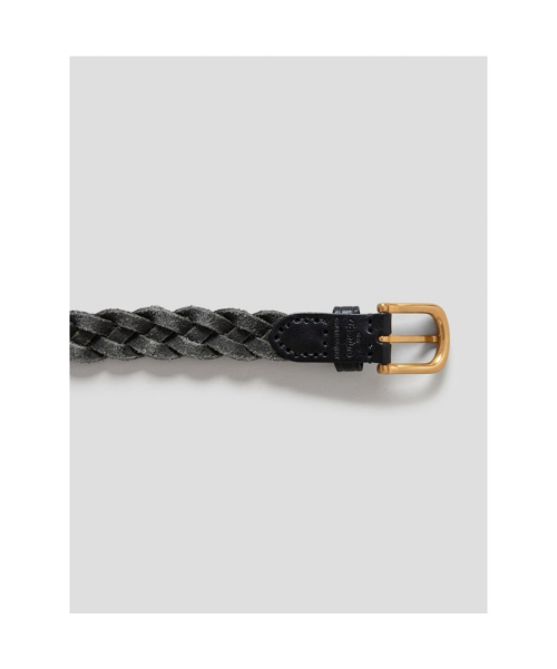 [Unisex] Weaving Leather Belt Black (TA678ZU025)