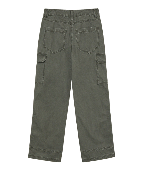 VINTAGE WASHED CARGO PANTS IN KHAKI