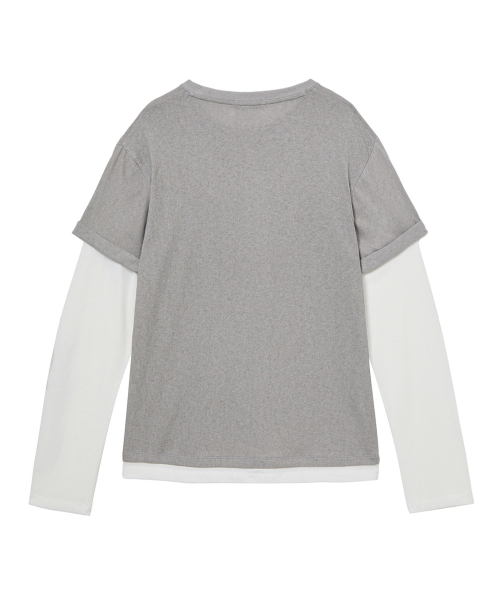 LAYERED VINTAGE LONG SLEEVE IN GREY